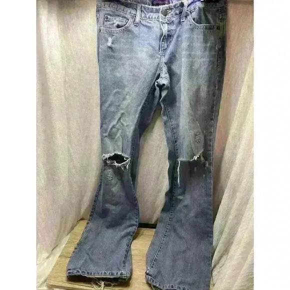 Vintage Distressed Aeropostale Size 5/6L Jeans - Picture 1 of 16